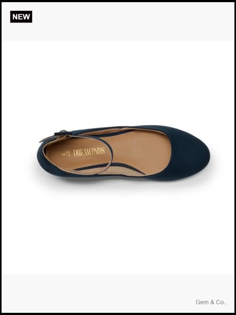 Dress Flats Ballet Low Wedge Round Toe Ankle Strap Comfortable Casual Flats